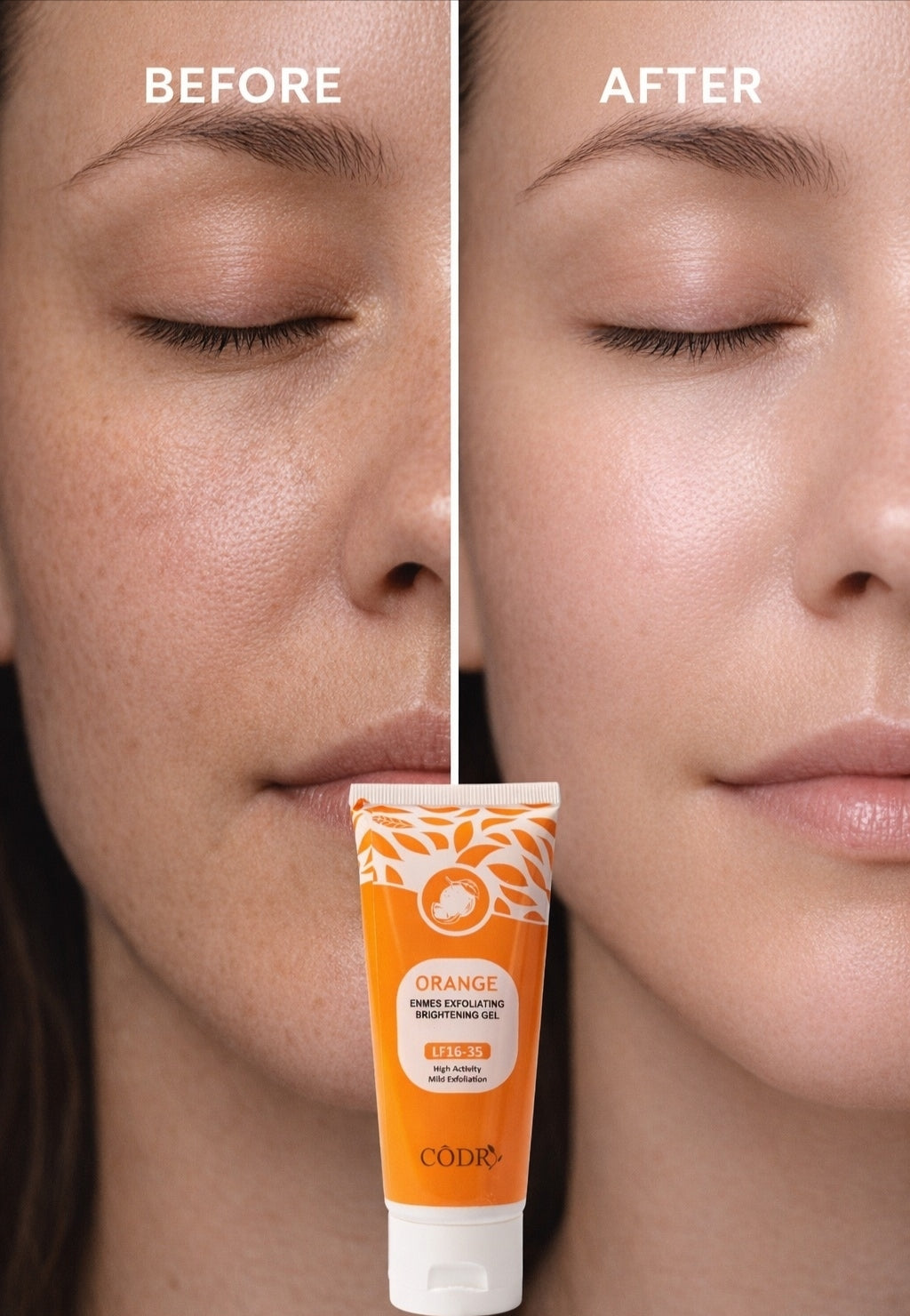 CODRA Orange Enzymes Exfoliating Brightening Gel LF16-35 | Natural Face Scrub |